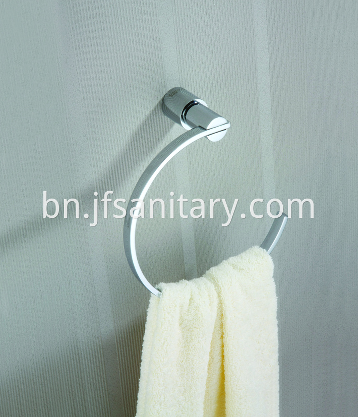 Semi Closed Brass Towel Ring Of Bath Room